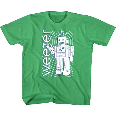 Buy Weezer Robot Radio Kids T Shirt Alt Rock Band Toddler Tee Live Concert Merch Top • 19.34£