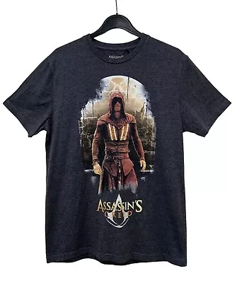 Buy Assassins Creed T-Shirt Size Medium Grey Top Short Sleeves Gaming 2016 • 15.99£