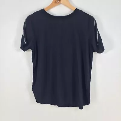 Buy Witchery Womens T Shirt Size M Black Short Sleeve Crew Neck 057264 • 11.12£