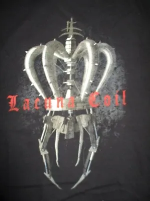 Buy 2014 LACUNA COIL  Broken Crown Halo  Concert Tour (XL) T-Shirt • 47.36£
