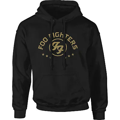 Buy Foo Fighters - Official Unisex Pullover Hoodie: Arched Stars - Black Cotton • 30.49£