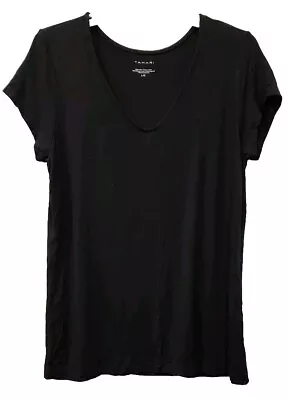 Buy TAHARI Techwear Sport Shirt Top Black Thin Women's Size Large Pullover Tshirt • 12.27£