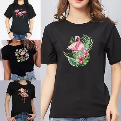 Buy Womens T Shirt Ladies Baggy Fit Short Sleeve Slogan T-shirt Tee Tops • 5.49£
