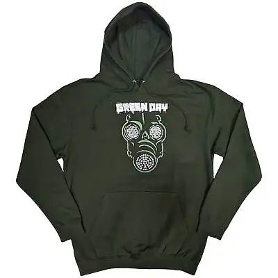 Buy Green Day  Official Unisex Pullover Hoodie: Green Mask   -  Green  Cotton • 30.99£