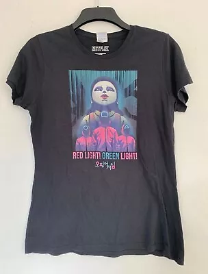 Buy Squid Games Women’s T-shirt Top Red Light Green Size Medium Netflix Official 10 • 9£