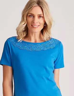 Buy NONI B - Womens All Season Tops - Blue Tshirt / Tee - Cotton - Casual Clothing • 11.48£