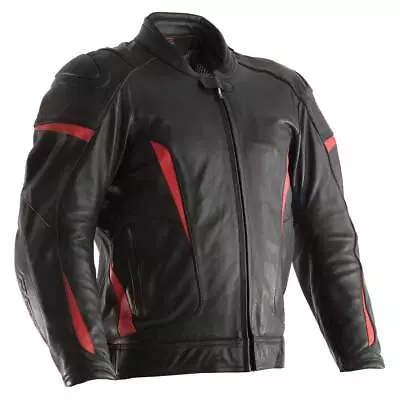 Buy RST GT CE Motorbike Motorcycle Leather Jacket Black / Red • 190.34£