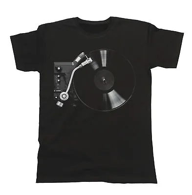 Buy Mens ORGANIC T-Shirt DJ TURNTABLE Music Instrument Musician Band Gig Top Vinyl • 8.95£