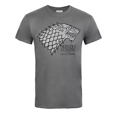 Buy Game Of Thrones Official Mens Stark Winter Is Coming T-Shirt NS5016 • 14.15£