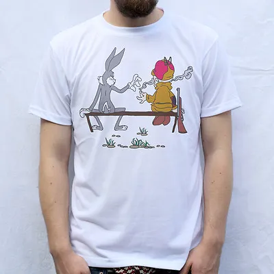 Buy B. Bunny & Elmer T-Shirt Design Peace Joint Bugs Spliff Fudd  • 18£