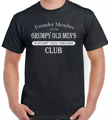 Buy Grumpy Old Mens T-Shirt Club Funny Fathers Day Birthday Present 40th 50th 60th • 8.99£