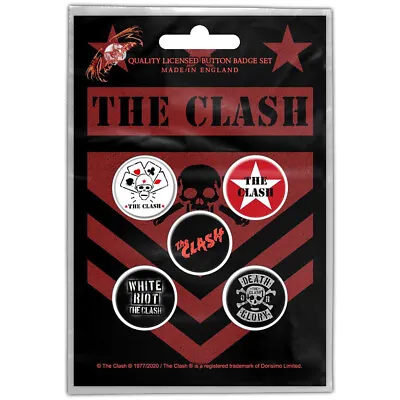 Buy THE CLASH London Calling: Button Pin Badges 5-BADGE PACK Official Licensed Merch • 5.99£