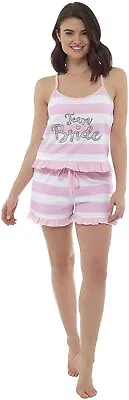Buy New Ladies 2 Piece 'Team Bride' Bridesmaids Hen Party PJs Pyjama Shorts Set • 7.99£