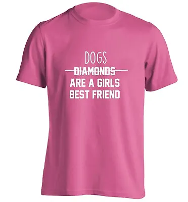 Buy Dogs Girls Best Friend, T-shirt Animal Puppy Pet Paw Kennel Love Hipster 268 • 13.95£
