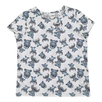 Buy DISNEY Stitch T Shirt Size 12 Tee Top Cotton Soft Stretch Jersey 626 BNWT • 14.99£