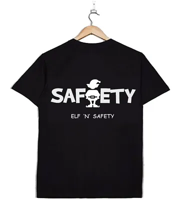 Buy ELF N SAFETY T Shirt Novelty Funny Gift Joke Present Black White Pink • 6.45£