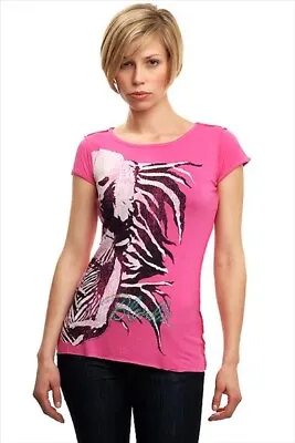 Buy Official Blondie T-shirt By Amplified, Pink, Embellished Logo, BNWT, RRP £25.00 • 12.95£