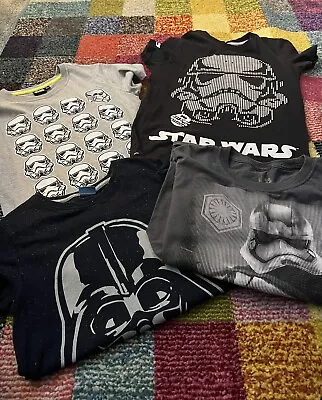 Buy Star Wars Boys T-shirts X4 Age 8-9.  • 4.99£