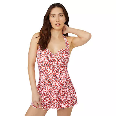 Buy Debenhams Womens/Ladies Ditsy Print Skirted One Piece Swimsuit DH4001 • 29.85£