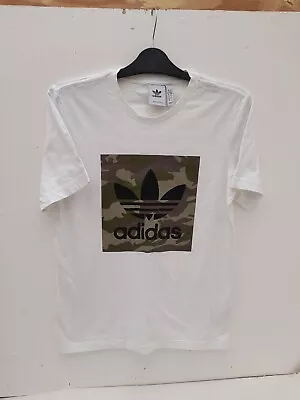 Buy Adidas Mens Small Original Camo Trefoil Short Sleeve T-Shirt - UNWORN  - PtP 20  • 10£