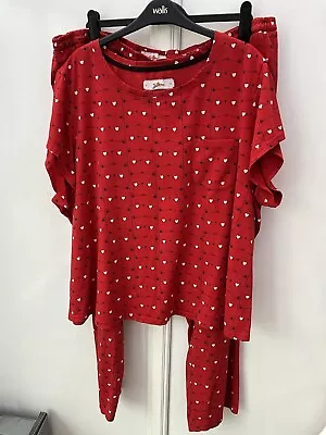 Buy Joe Browns Size 28/30 Cute Animal Love Heart Print Pyjama Set • 6£