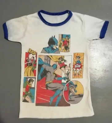 Buy Batman Comic Strip Tshirt Kids/childrens Vintage Retro 1970s  *rare* • 19.99£