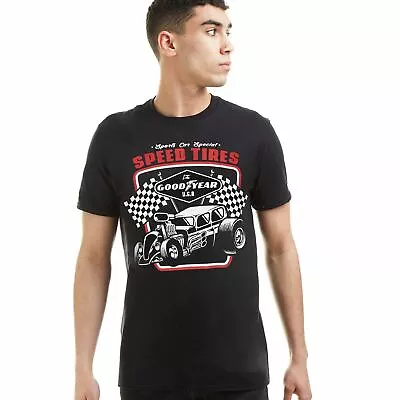 Buy Official Goodyear Mens Speed Tires T-Shirt Black S-XXL • 13.99£