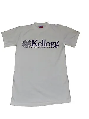 Buy Champion White T-Shirt 'Kellogg School Of Management' University Size Small • 19.99£