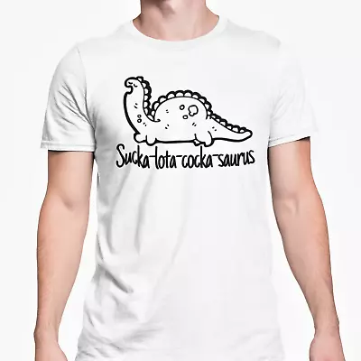 Buy Sucka-Lota-Cocka-Saurus T Shirt Funny Gay LGBTQ Rude Valentines Day Joke Gift • 9.95£