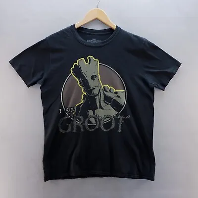 Buy Guardians Of The Galaxy T Shirt Large Black I Am Groot Short Sleeve Marvel • 9.02£