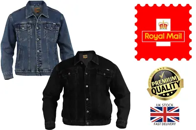 Buy New Men's Regular, King Size Denim Jean Jacket Duke Classic Trucker Size S-8XL • 26.95£