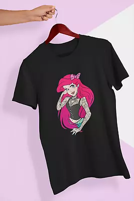 Buy Twisted Disney Ariel Mermaid Princess T Shirt Top Alt Halloween Tattooed • 13.50£