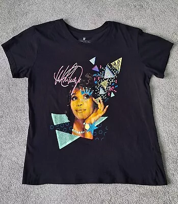 Buy Whitney Houston T-shirt Size Small Relaxed Tee Black Graphic Print Short Sleeve  • 9.28£