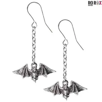 Buy Kiss The Night Earrings Alchemy England Bat Alternative Jewellery Nocturnal Goth • 13.50£