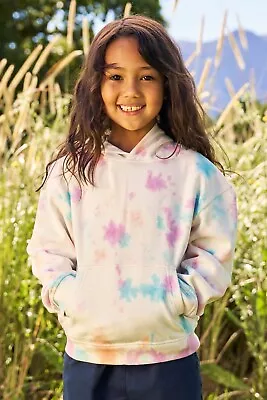 Buy Mountain Warehouse Kids Tie Dye Hoodie Girls Organic Cosy Sweatshirt Breathable • 16.99£