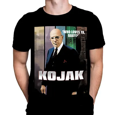 Buy KOJAK WHO LOVES YA  -  T-Shirt - Sizes S - 5XL - Classic 70's TV Crime Drama • 21.95£