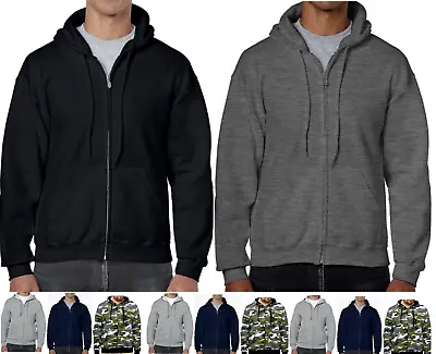Buy Mens Zip Up HOODIES Hooded Sweatshirt Fleece Top Plain Hoody Jumper Jackets Pull • 14.24£