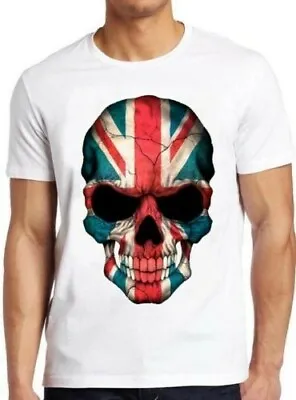 Buy British Flag Skull England UK Union Jack London Punk Cool Gift Tee T Shirt M207 • 6.35£