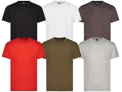 Buy 6 Pack Men's Short Sleeve T-Shirts Plain Casual Smart Look • 18.99£