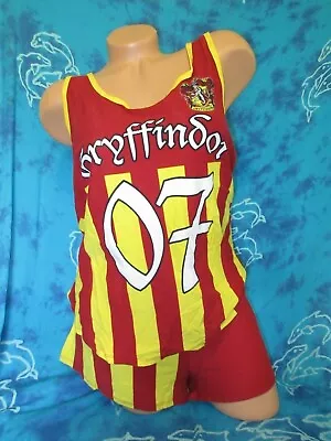 Buy Nwt Harry Potter Cute Gryffindor Striped Panties Cami Shorts Set Pajamas XXL 2X • 21.22£