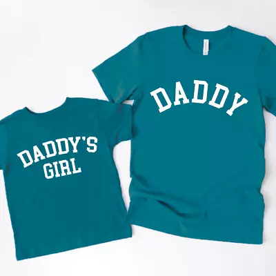 Buy Daddy & Daddy's Girl College Matching Duck Blue T-Shirts • 9.99£