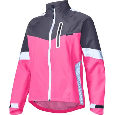 Buy Madison Protec Women's Waterproof Cycling Jacket, Biking, Pink Glo /Dark Shadow. • 24.99£