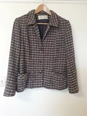 Buy Roman Originals Smart Checked Style Jacket Blazer Top Size 16 • 12.99£
