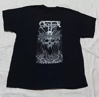 Buy Black Metal Death Metal Doom Metal Asphyx T Shirt Xxl Black Cotton Clean B66 • 15.17£