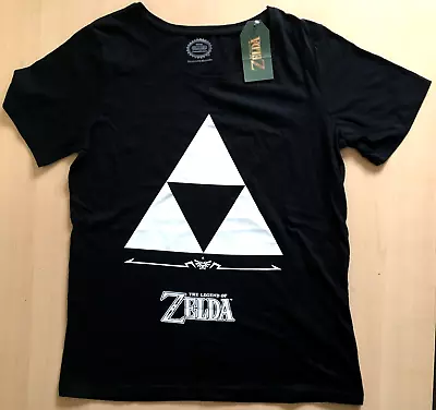 Buy The Legend Of Zelda Official Womens Fit T-Shirt | Size 16 | Nintendo Logo Black  • 11.97£