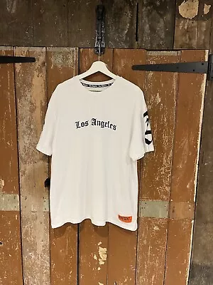 Buy Primark T-Shirt Los Angeles White Short Sleeve Cotton Top Men's XL • 9.99£