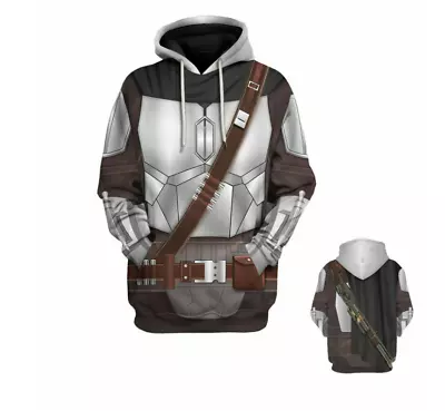 Buy Star Wars The Mandalorian Hoodie Pullover Sweatshirt Cosplay Costume Jacket Coat • 32.40£