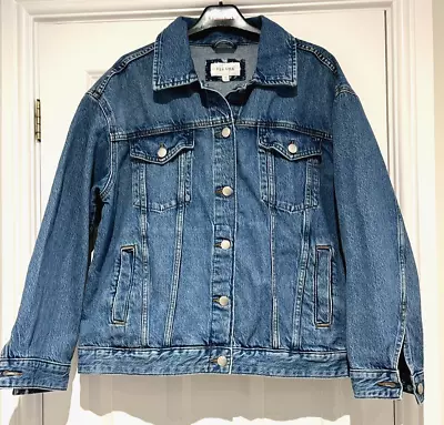 Buy M & S Per Una, Loose Fit, Blue, Denim Jacket, UK16 • 5.50£