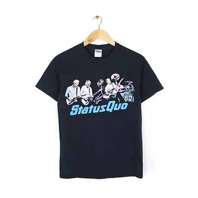 Buy Status Quo 2010 T Shirt Short Sleeve Crew Neck Graphic Music Tee Mens Size XS/S • 19.99£