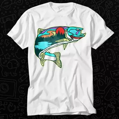 Buy Fly Fish Nature Planet Universe Art Earth Zen OM Gay Tee Best Seller T Shirt 116 • 6.35£